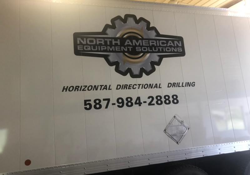 North American Equipment Solutions Cube Van Graphic